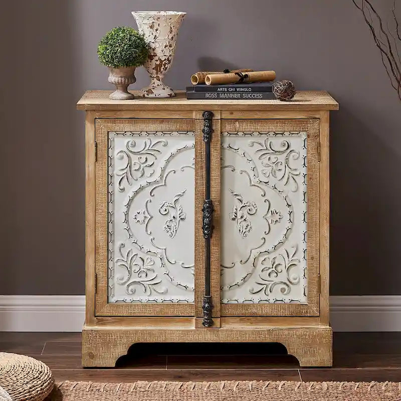 Art Leon Retro and Romantic Floral Cabinet