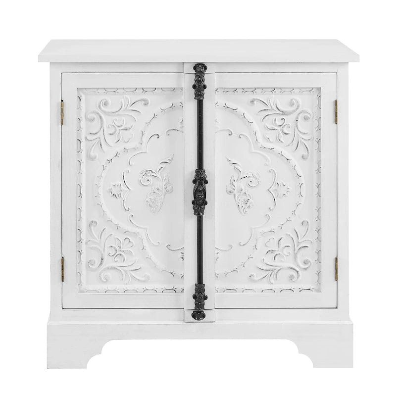 Meuble fleuri rétro et romantique