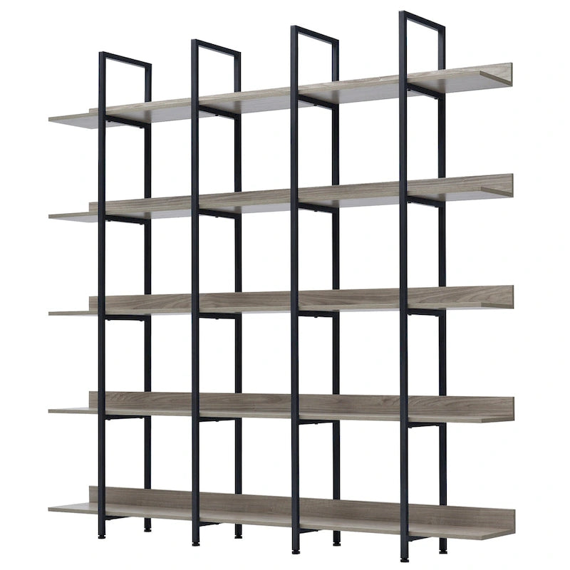 Regal im Vintage-Industriestil mit Metallgestell