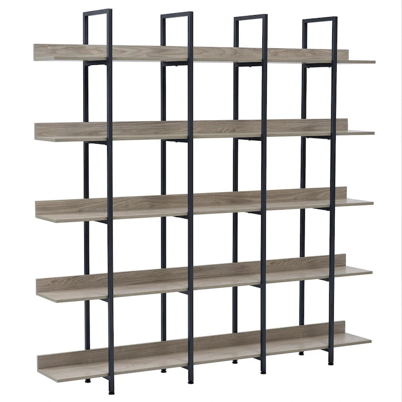 Regal im Vintage-Industriestil mit Metallgestell