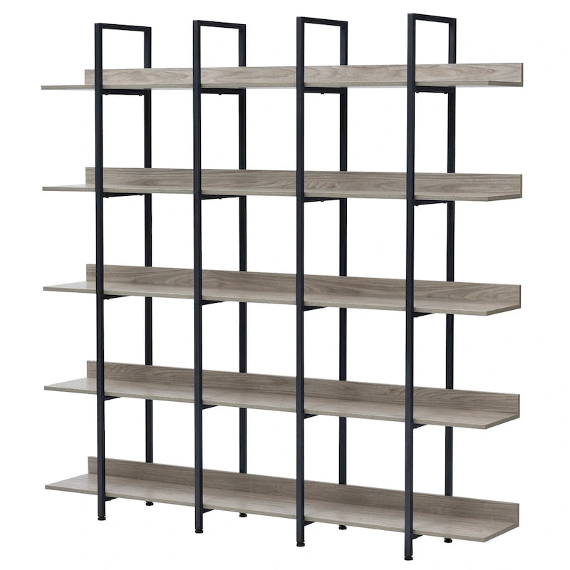 Regal im Vintage-Industriestil mit Metallgestell