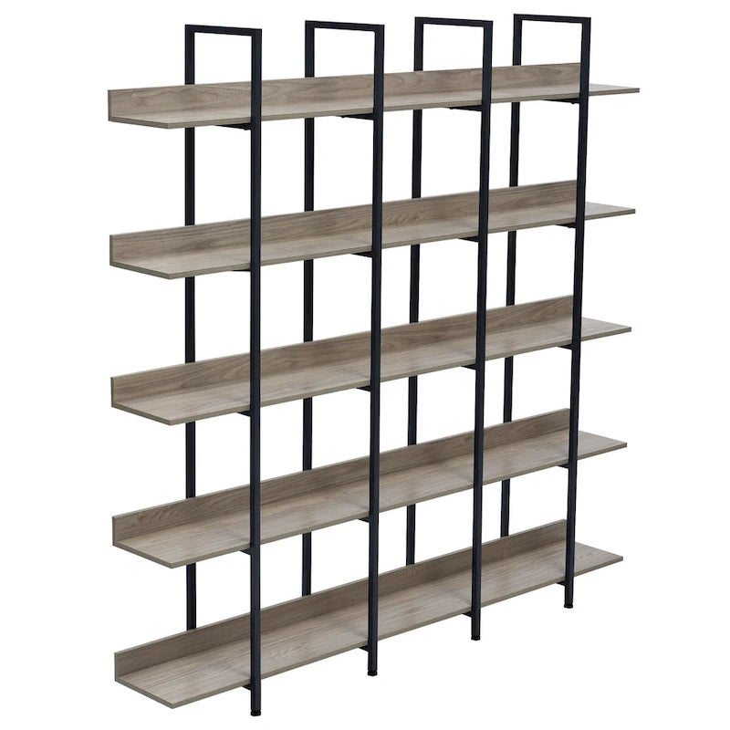 Regal im Vintage-Industriestil mit Metallgestell