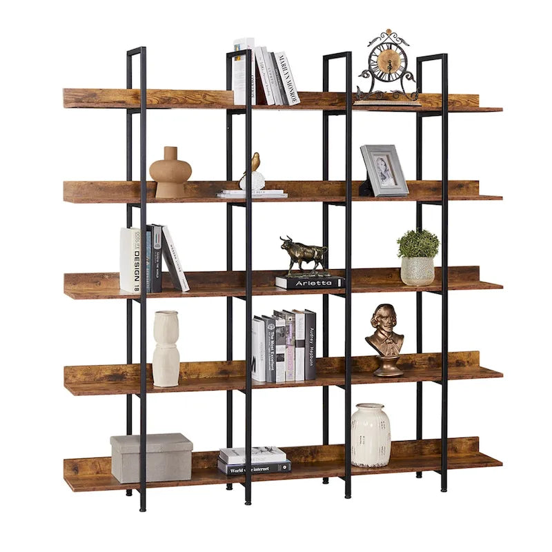 Regal im Vintage-Industriestil mit Metallgestell