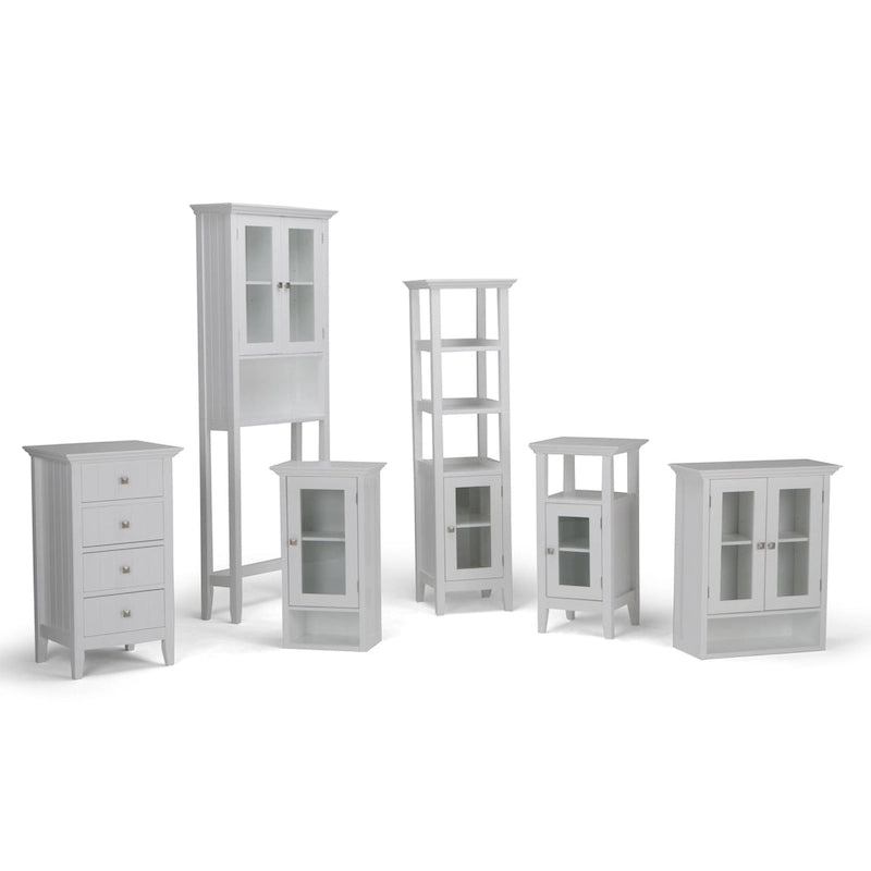 Armario de baño de suelo de 30 pulgadas de alto x 15 pulgadas de ancho - 15W x 14D x 30H - 15W x 14D x 30H