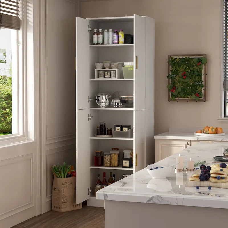 Buffet de rangement de 70.9H avec étagère réglable