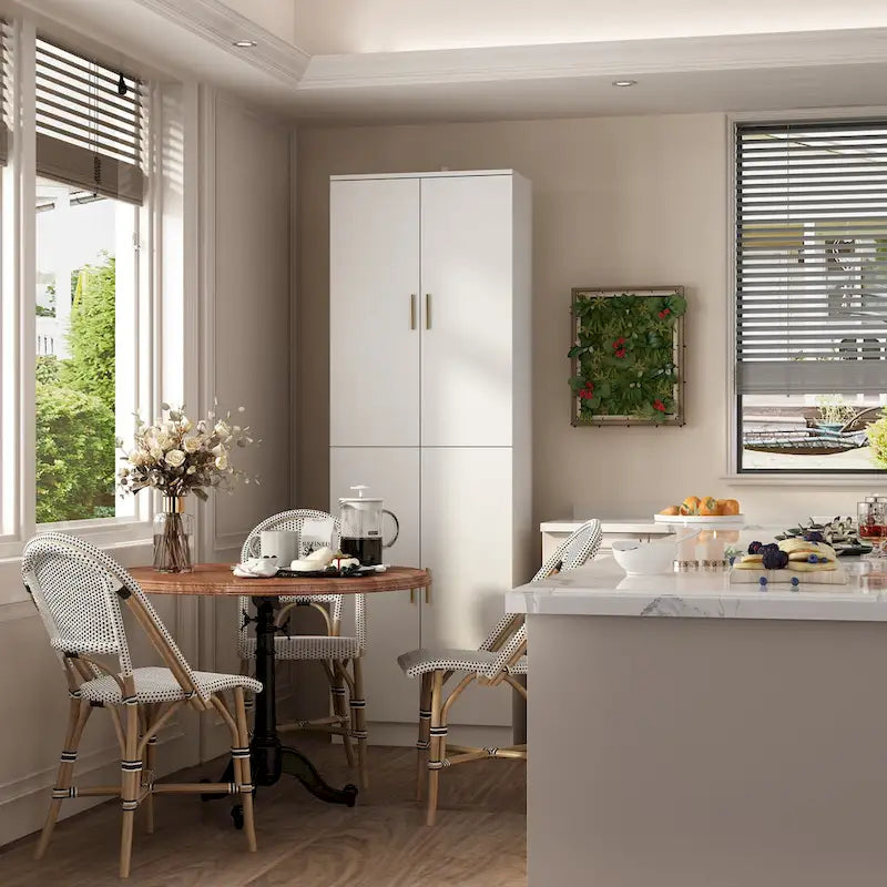 Aparador de almacenamiento de 70.9H con estante ajustable