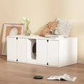 Katzentoiletten-Schrank für 2 Katzen mit Stauraum