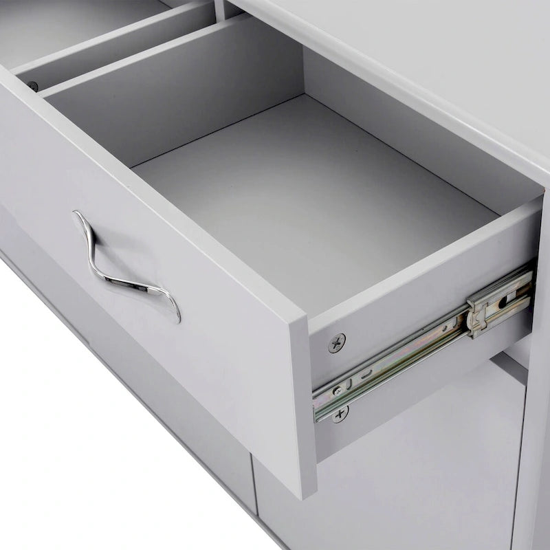Mesa auxiliar de tres puertas para comedor, sala de estar y cocina