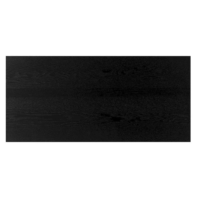 Meuble d’appoint avec placage en bois massif et piètement métallique - 34L x 15.5W x 31.9H